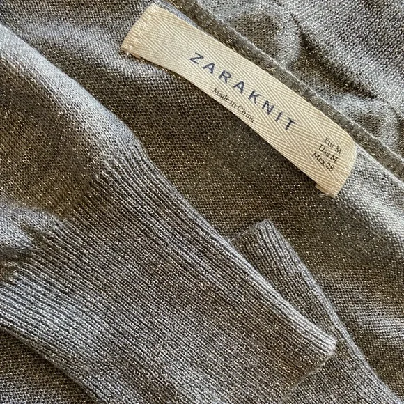 Zara cardigan in silver grey - Picture 2 of 3